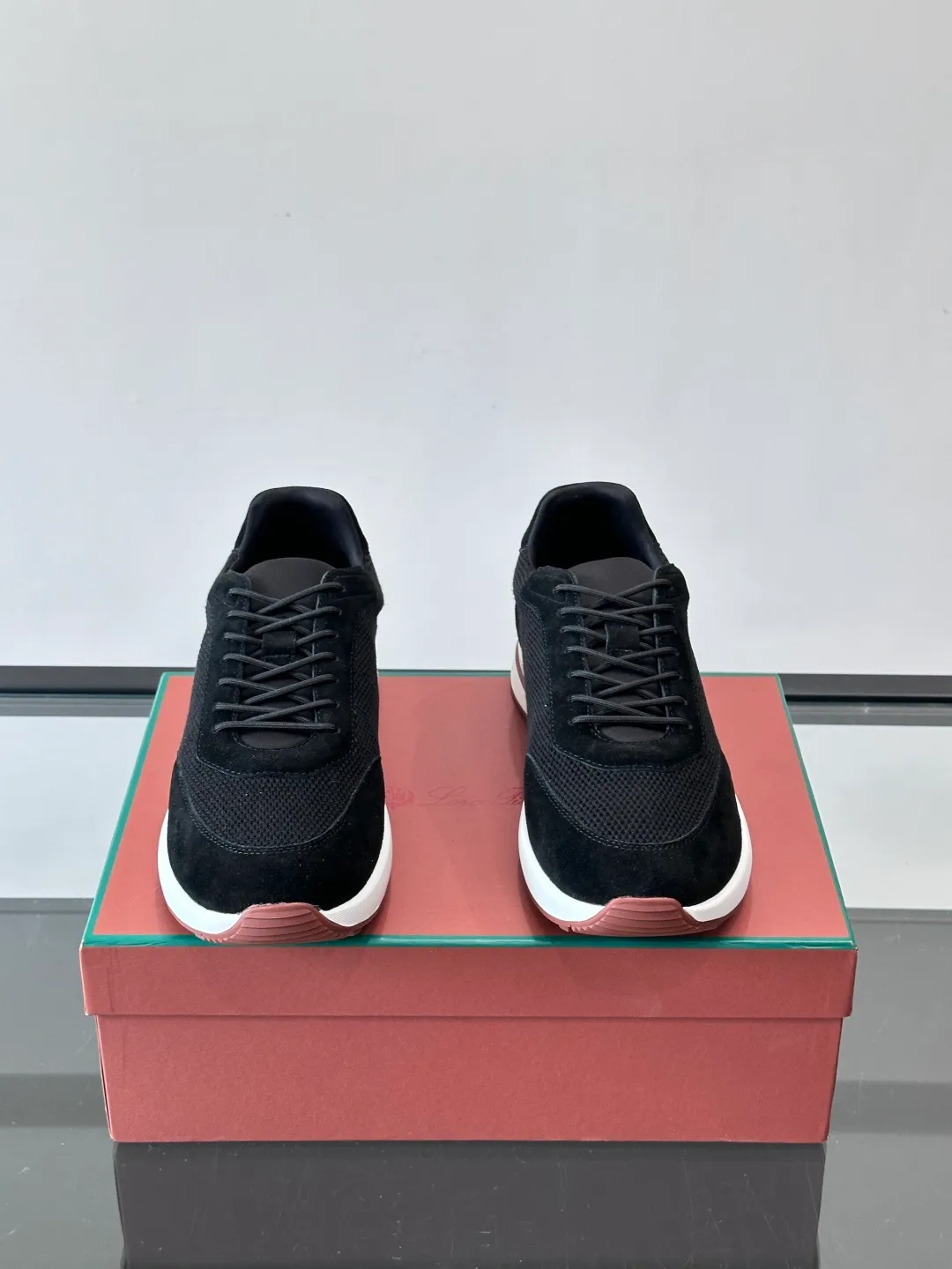 Men's men's shoes 💰p580 "Loro men's shoes 💰pian＊" Week End Walk series sports shoes, using exclusive raw materials, mesh upper + suede stitching, breathable and comfortable, rubber soles with strong grip, suitable for commuting and casual outings. Low-key high-end gray tone, versatile suit or casual wear, size: 39-44 (customized at 38.45.46)